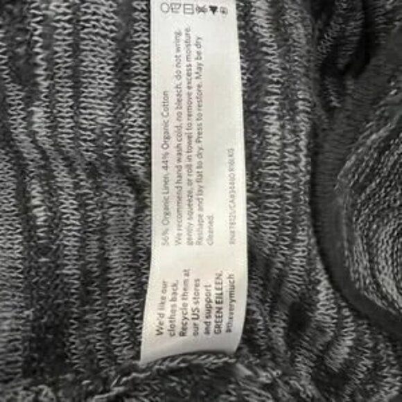 Eileen Fisher Round Neck Linen Blend Pullover Long Sleeve Sweater | Size Medium - Picture 5 of 6